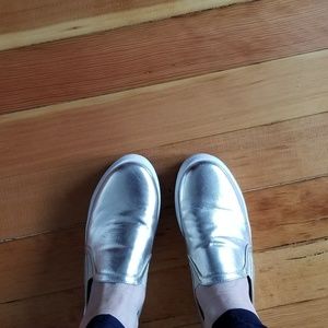 Forever 21 Gold Platform Slip-on sneaker sz 37.5